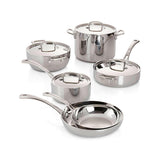 Cuisinart ® French Classic Tri-Ply Stainless Steel 10-Piece Cookware Set.