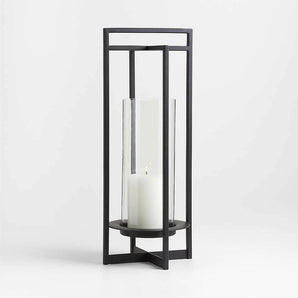 Dune Black Metal Outdoor Lantern.