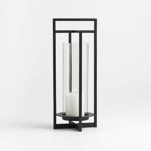 Dune Black Metal Outdoor Lantern.