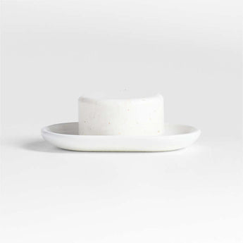 Eli White Ceramic Soap Dish.