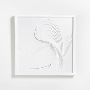 Ethereal" Framed Paper Wall Art 30"x30" by Jean Kenna.
