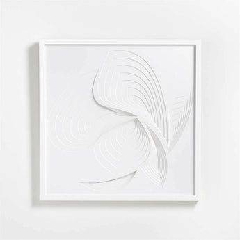 Ethereal" Framed Paper Wall Art 30"x30" by Jean Kenna.