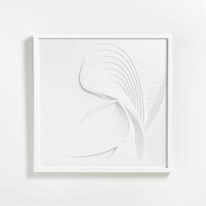 Ethereal" Framed Paper Wall Art 30"x30" by Jean Kenna