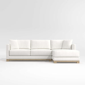 Gather Wood Base 2-Piece Sectional Sofa
