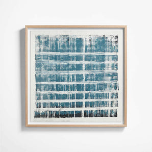 "Indigo Blues" Framed Wall Art Print 40"x40" by Danielle Davis