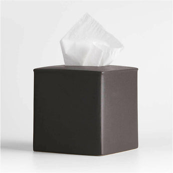 Juxon Black Tissue Box Cover.