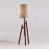 Lockeland Walnut Tripod Floor Lamp.