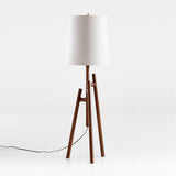 Lockeland Walnut Tripod Floor Lamp.