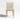 Lowe Bone Leather Dining Chair with Natural Wood Legs.