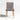 Lowe Bone Leather Dining Chair with Natural Wood Legs.