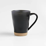 Marin Black Recycled Ceramic Mug.