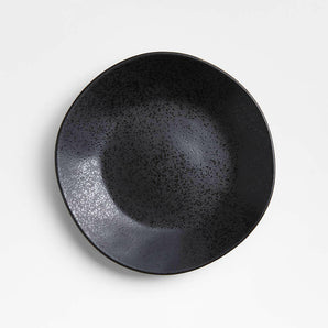 Marin Black Recycled Ceramic Salad Plate