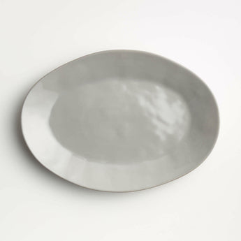 Marin White Small Oval Serving Platter.