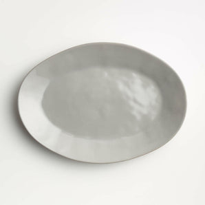 Marin White Small Oval Serving Platter