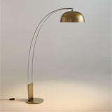 Marino Brass and Chrome Metal Floor Lamp.