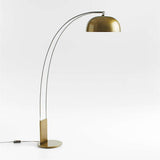 Marino Brass and Chrome Metal Floor Lamp.