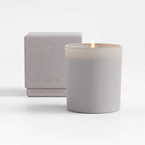 Monochrome No. 5 Rain 1-Wick Scented Candle - Cypress, Geranium and Musk
