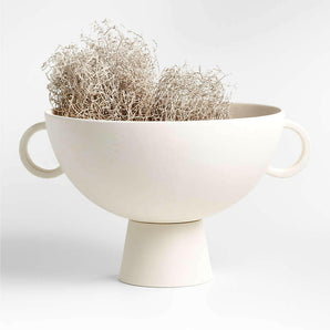 Nerida White Footed Centerpiece Bowl