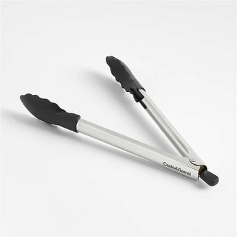 Crate & Barrel Black Nylon Tongs.