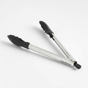 Crate & Barrel Black Nylon Tongs