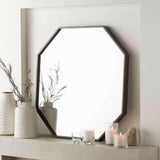 Octagon Wall Mirror Grey Oak New.
