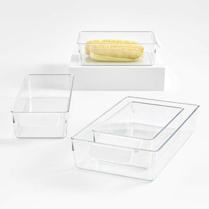 OXO ® Good Grips 4-Piece Fridge Organizer Bin Set.