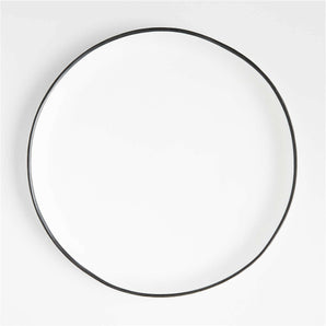 Range White Outdoor Melamine Dinner Plate by Leanne Ford