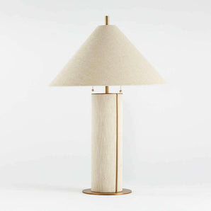 Remi Natural Linen Table Lamp