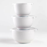 Rosti White Pebble Margrethe Bowls, Set of 3.