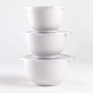 Rosti White Pebble Margrethe Bowls, Set of 3