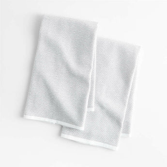 Textured Terry Organic Cotton Dish Towels, Set of 2.
