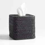 Sedona Black Square Tissue Box Cover.
