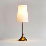 Seguin Brushed Brass Metal Table Lamp.