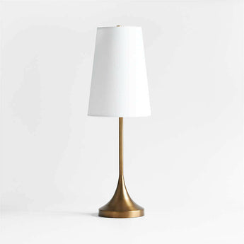 Seguin Brushed Brass Metal Table Lamp.