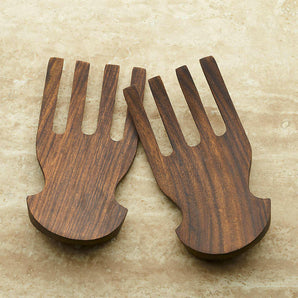 Acacia Salad Hands, Set of 2.