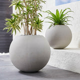 Sphere Planter Small Light Grey.