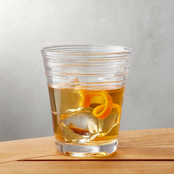 Swirl 8-Oz. Acrylic Drink Glass.