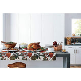 Carson Flatware Caddy with Leather Handles.