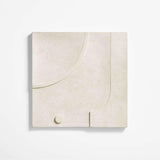 'Taso 24' Hand-Carved White Tile Wall Decor 24"x1.5".