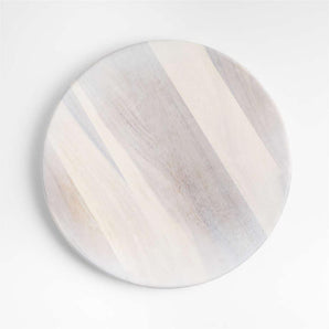Tondo 20" White-Washed Lazy Susan.