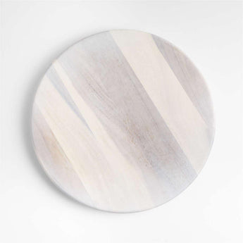 Tondo 20" White-Washed Lazy Susan.