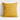 Yellow 20"x20" Cotton Sari Silk Throw Pillow with Feather Insert.