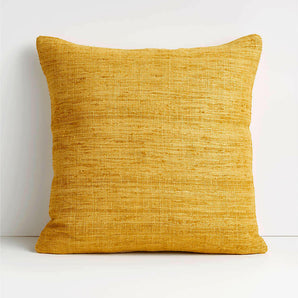 Cotton Sari Silk Throw Pillow with Feather Insert 20"x20"