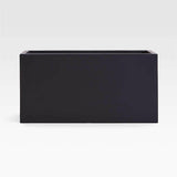 Walker Rectangular Black Planter 19".
