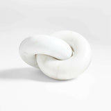 Knot 9" White Marble.