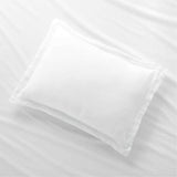 White Natural Hemp Sham.