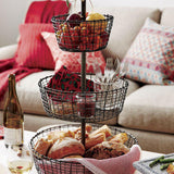 Bendt 2-Tier Iron Fruit Basket.