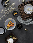 Addison Grey Gold Rim Salad Plate