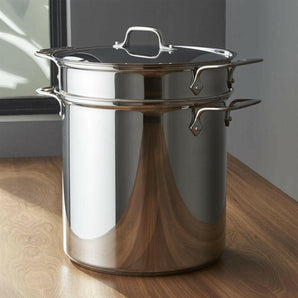 All-Clad® Stainless Steel 12 qt. Multipot with Perforated Insert and Steamer Basket