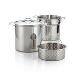 All-Clad® Stainless Steel 12 qt. Multipot with Perforated Insert and Steamer Basket